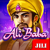 Ali Baba cover with a desert thief and treasure cave