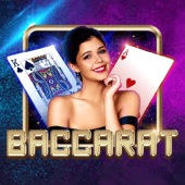 Baccarat B cover with chips and playing cards