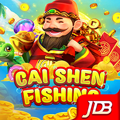 Cai Shen Fishing cover with a fortune god on waves