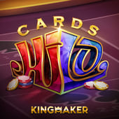 Cards Hi Lo cover with a card and up-down arrows