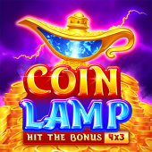Coin Lamp cover with a glowing lucky lamp