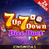 Dice Duet cover with two rolled dice