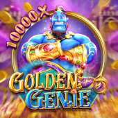 Golden Genie cover with a lamp and genie swirl