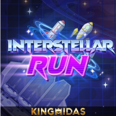 Interstellar Run cover with a rocket on a track