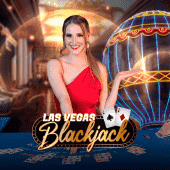 Las Vegas Blackjack cover with a blackjack hand and chips