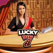 Lucky 7 cover with a shining seven and dice