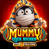 Mummy Lock Riches cover with a sarcophagus and jewels