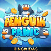 Penguin Panic cover with sliding penguins on ice